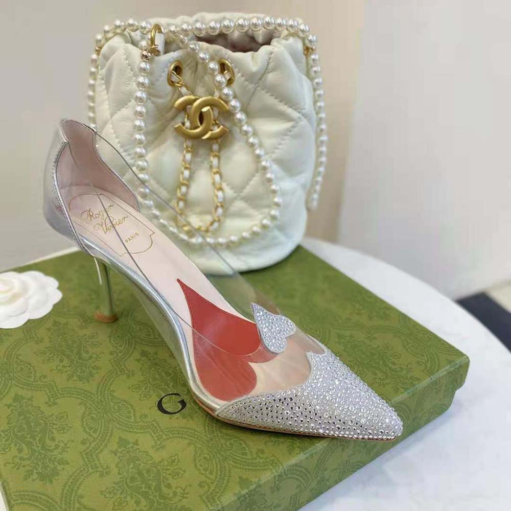 Roger Vivier Women I Love Vivier Crystal Pumps in PVC - image 8