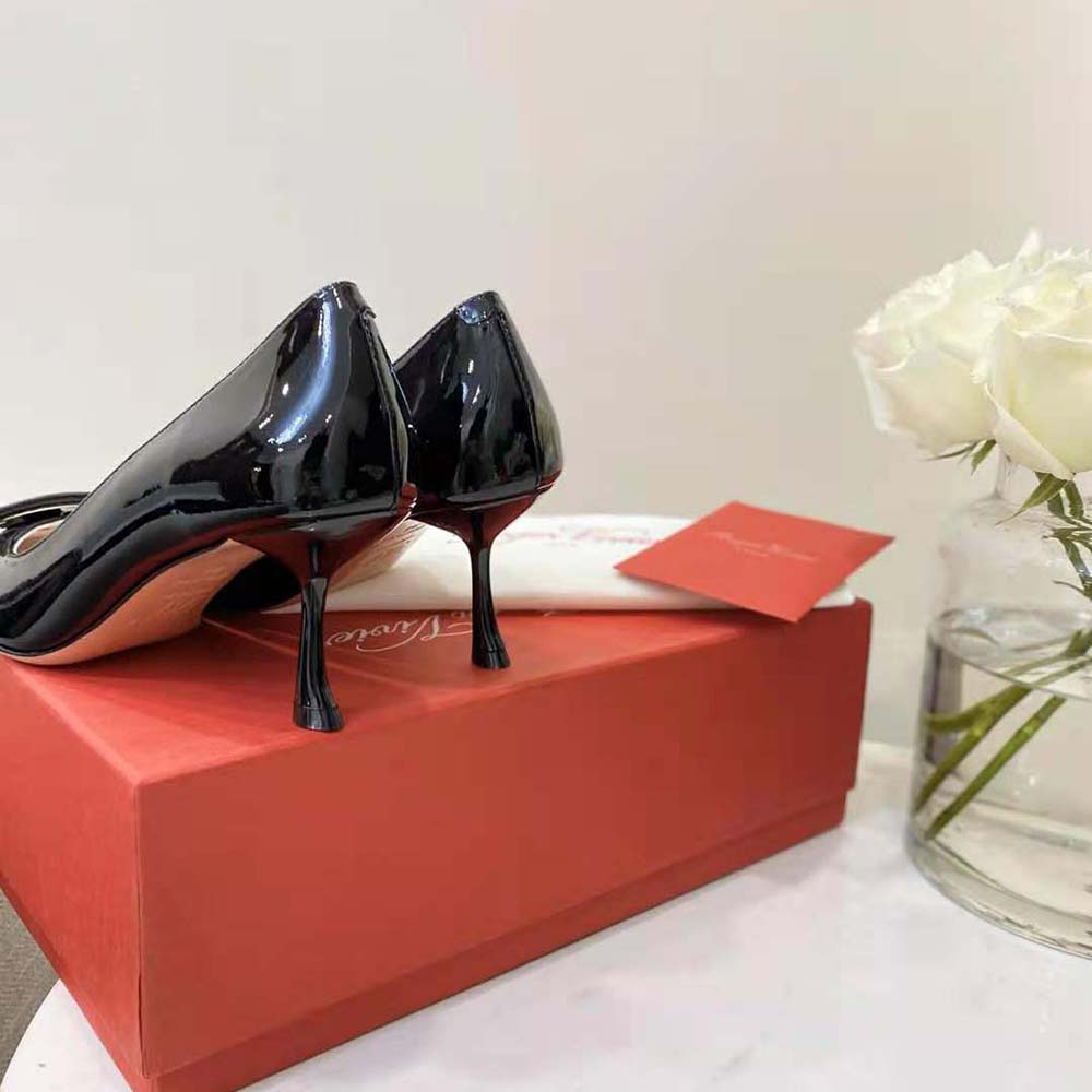 Roger Vivier Women Viv’ In The City Pumps in Patent Leather-Black - image 6