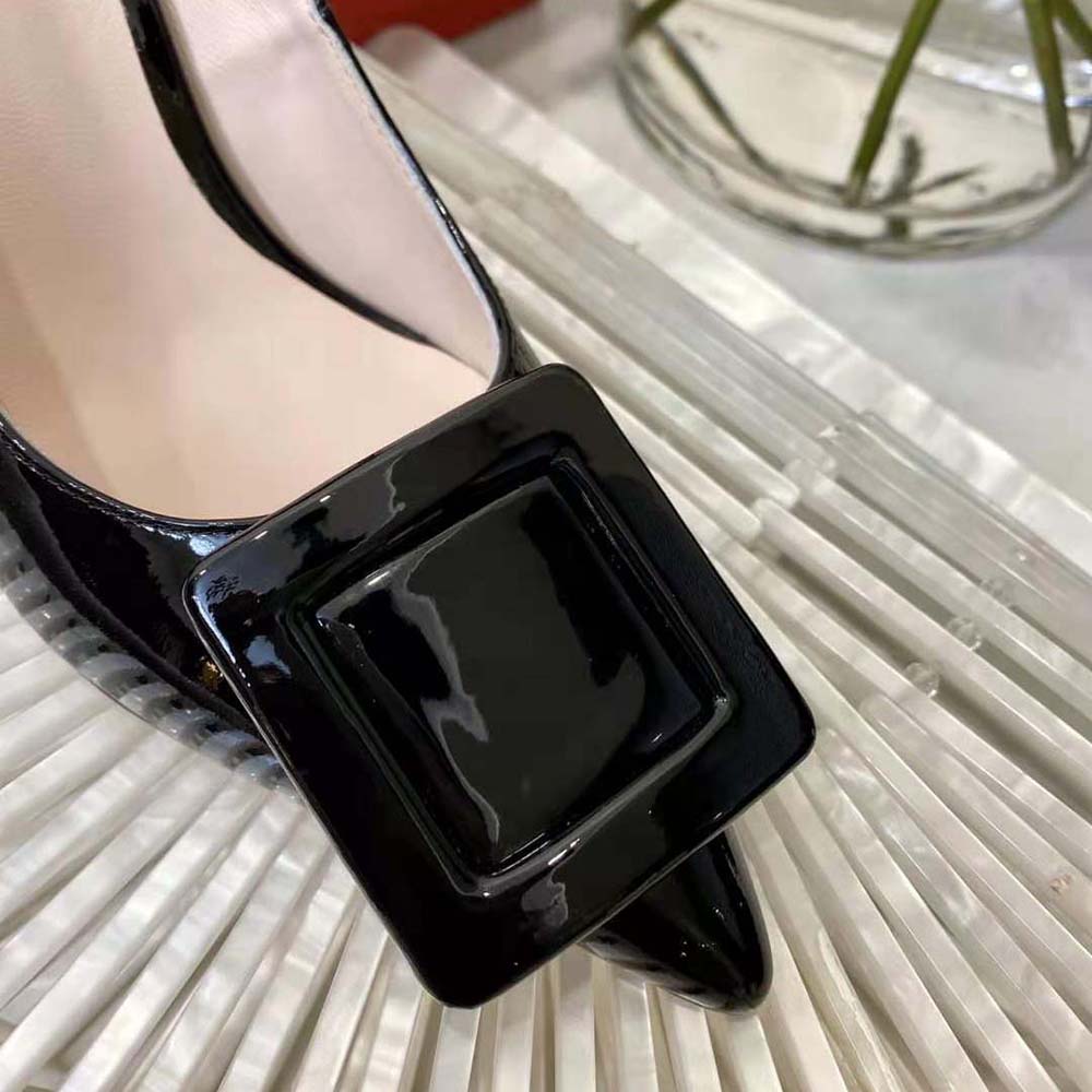 Roger Vivier Women Viv’ In The City Pumps in Patent Leather-Black - image 9