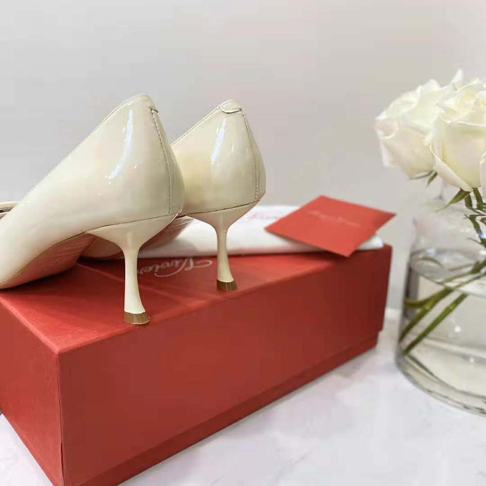 Roger Vivier Women Viv’ In The City Pumps in Patent Leather-White - image 5