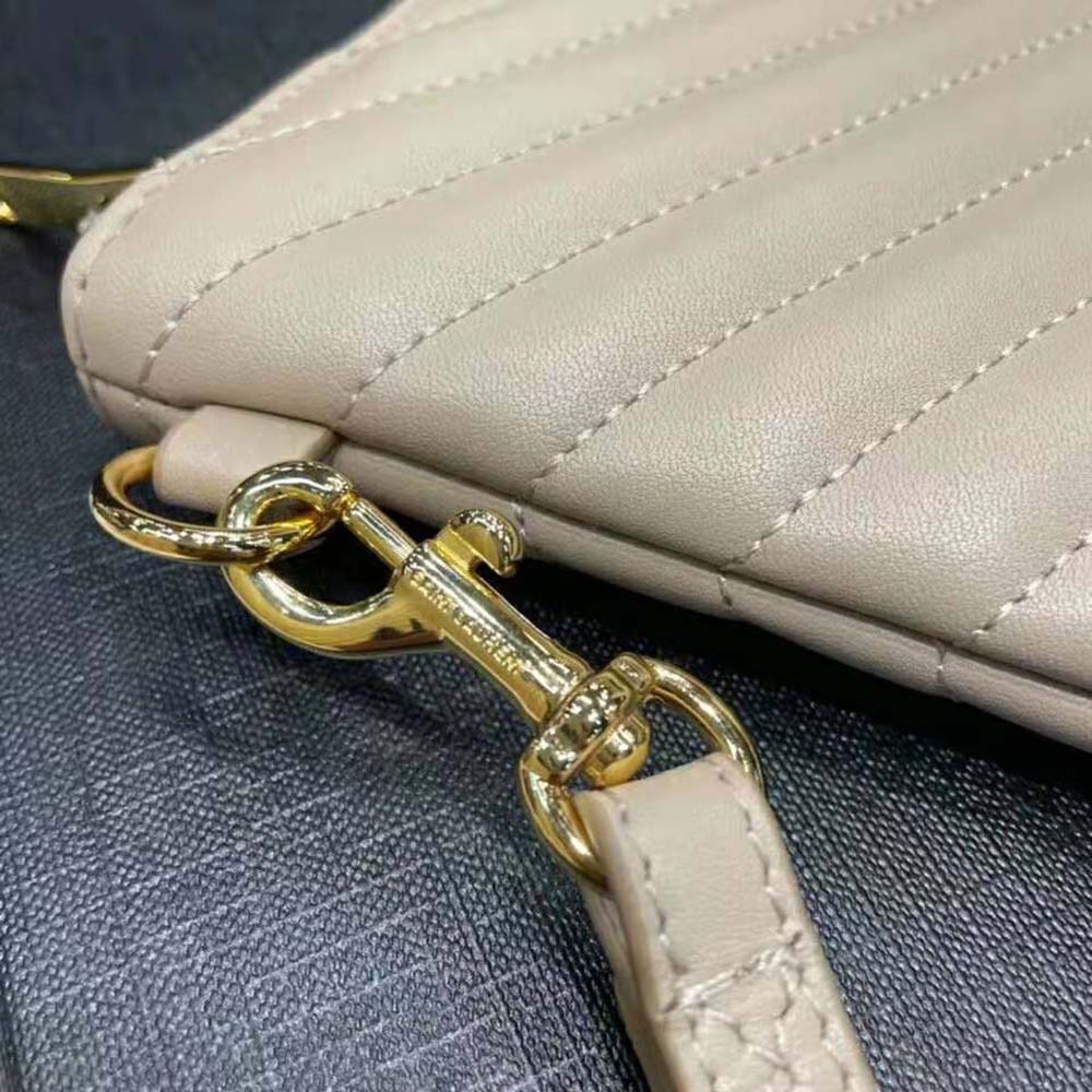 Saint Laurent YSL Women Monogram Tablet Pouch in Quilted Leather - image 8
