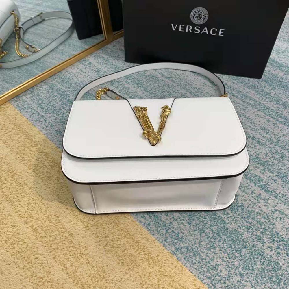 Versace Women Virtus Shoulder Bag-White - image 4