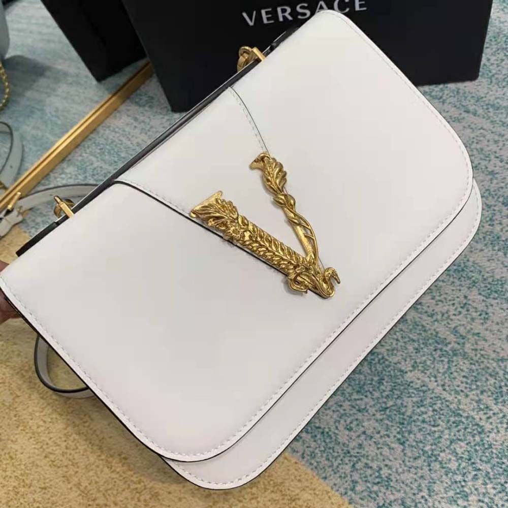 Versace Women Virtus Shoulder Bag-White - image 9