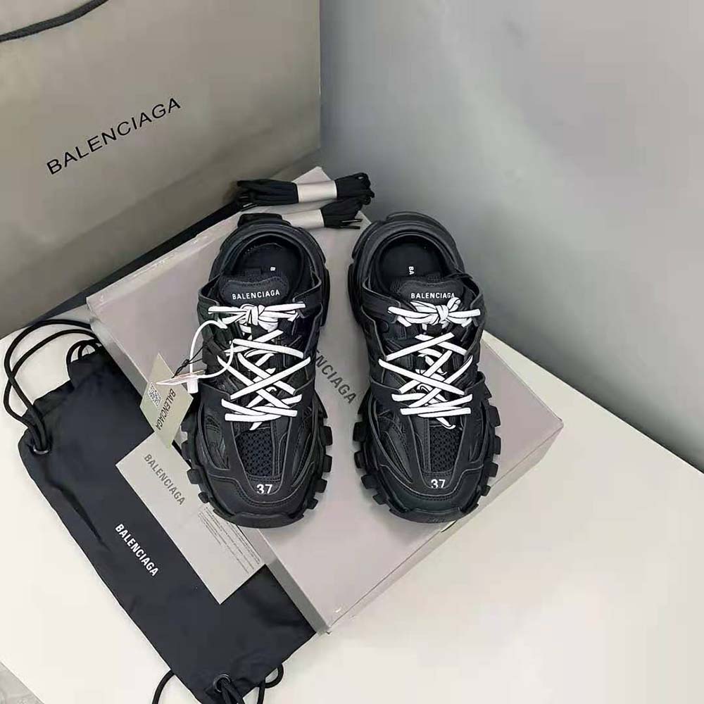 Top view showing slip-on design of Balenciaga Women Track Mule