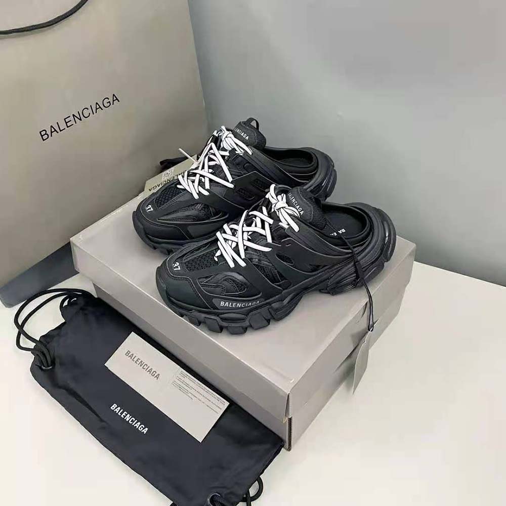 Balenciaga Women Track Mule in Black Mesh and Nylon - image 6