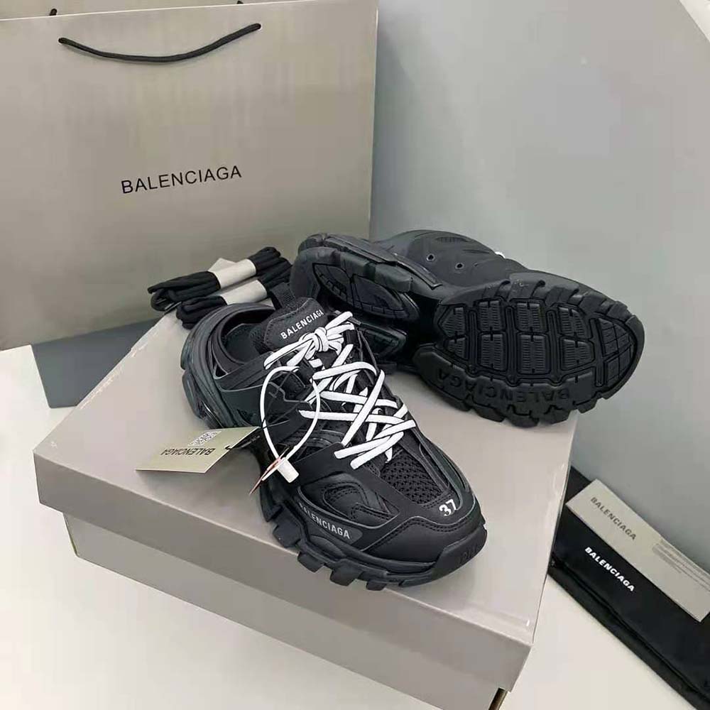 Balenciaga Women Track Mule in Black Mesh and Nylon - image 7