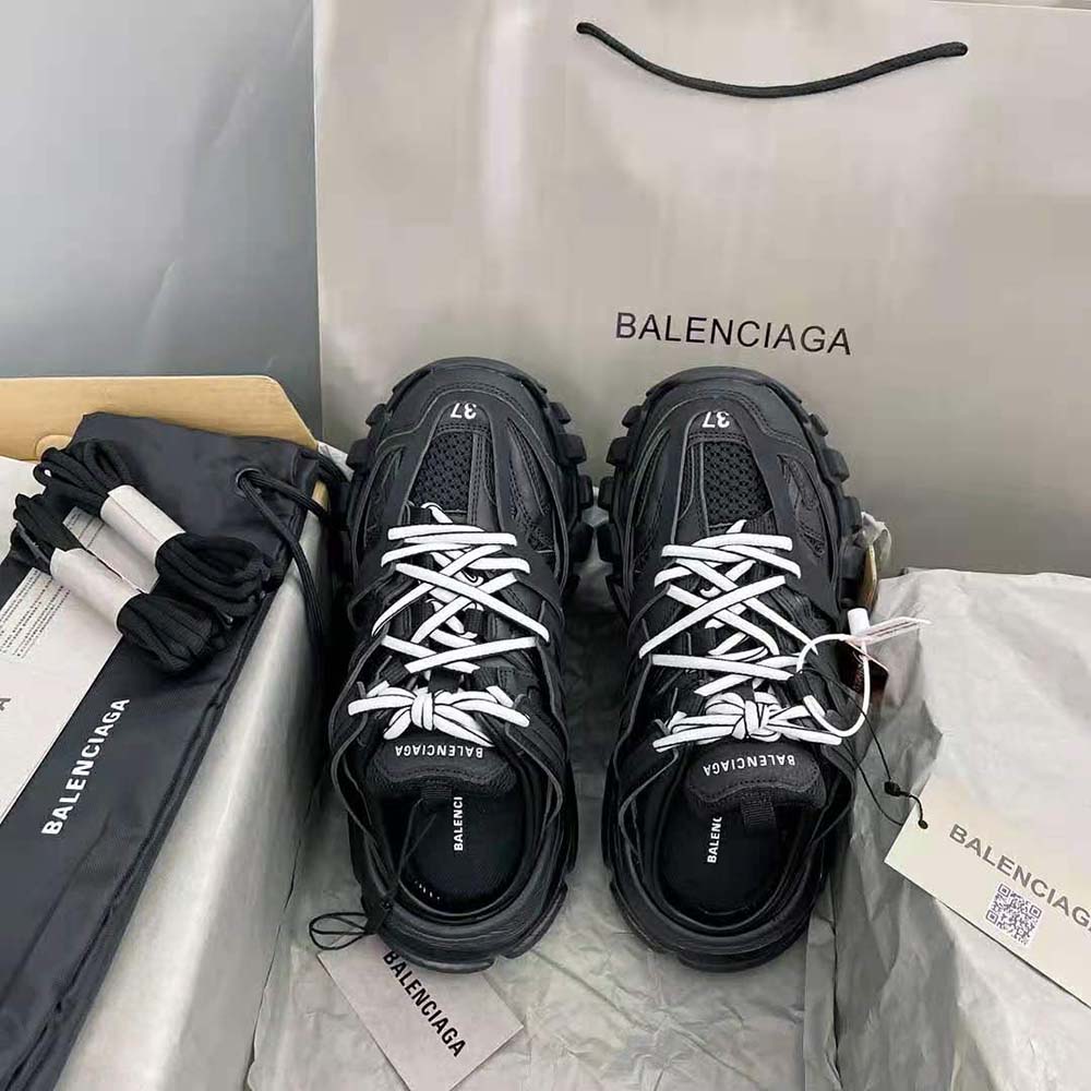 Balenciaga Women Track Mule in Black Mesh and Nylon - image 4