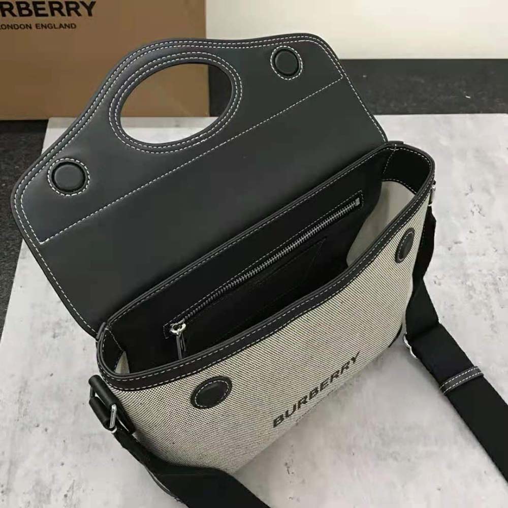 Burberry Men Horseferry Print Canvas Pocket Messenger Bag - image 8