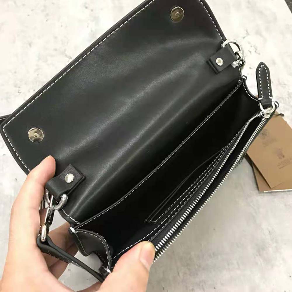 Burberry Men Horseferry Print Canvas and Leather Crossbody Bag - image 9