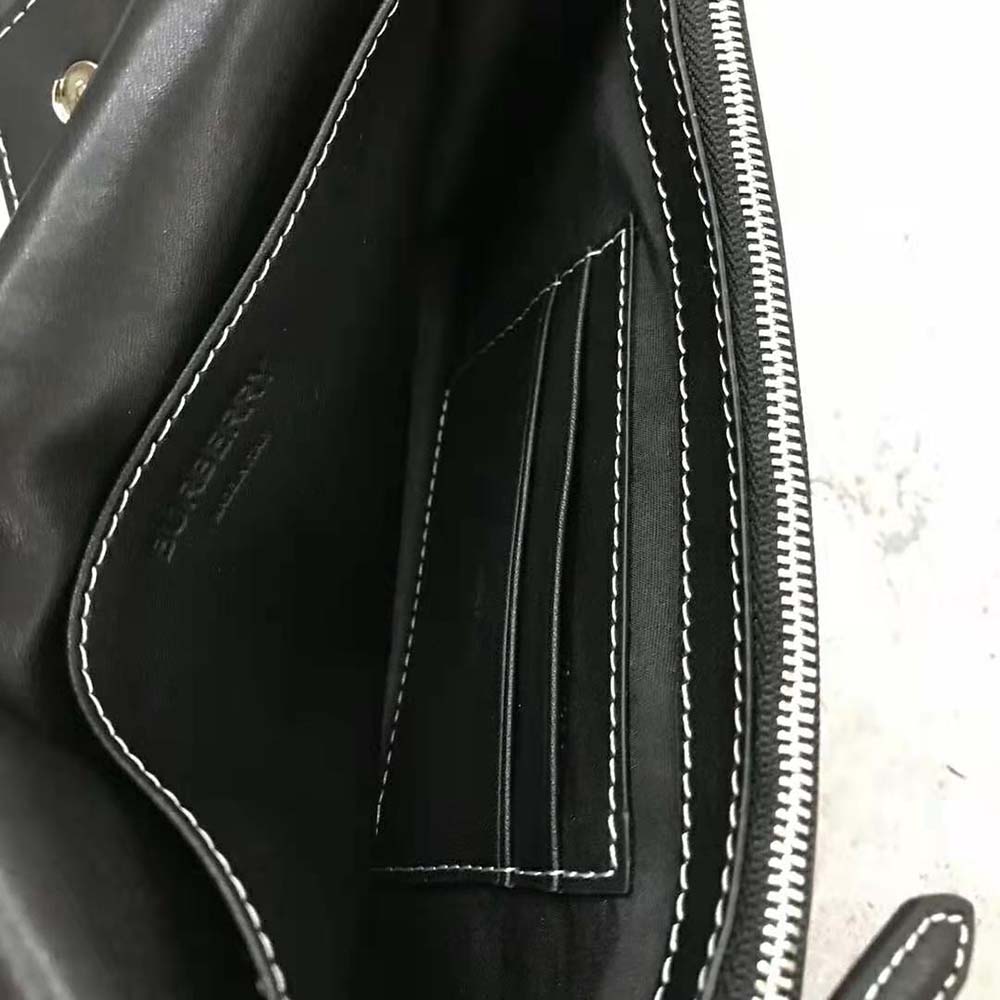 Burberry Men Horseferry Print Canvas and Leather Crossbody Bag - image 10