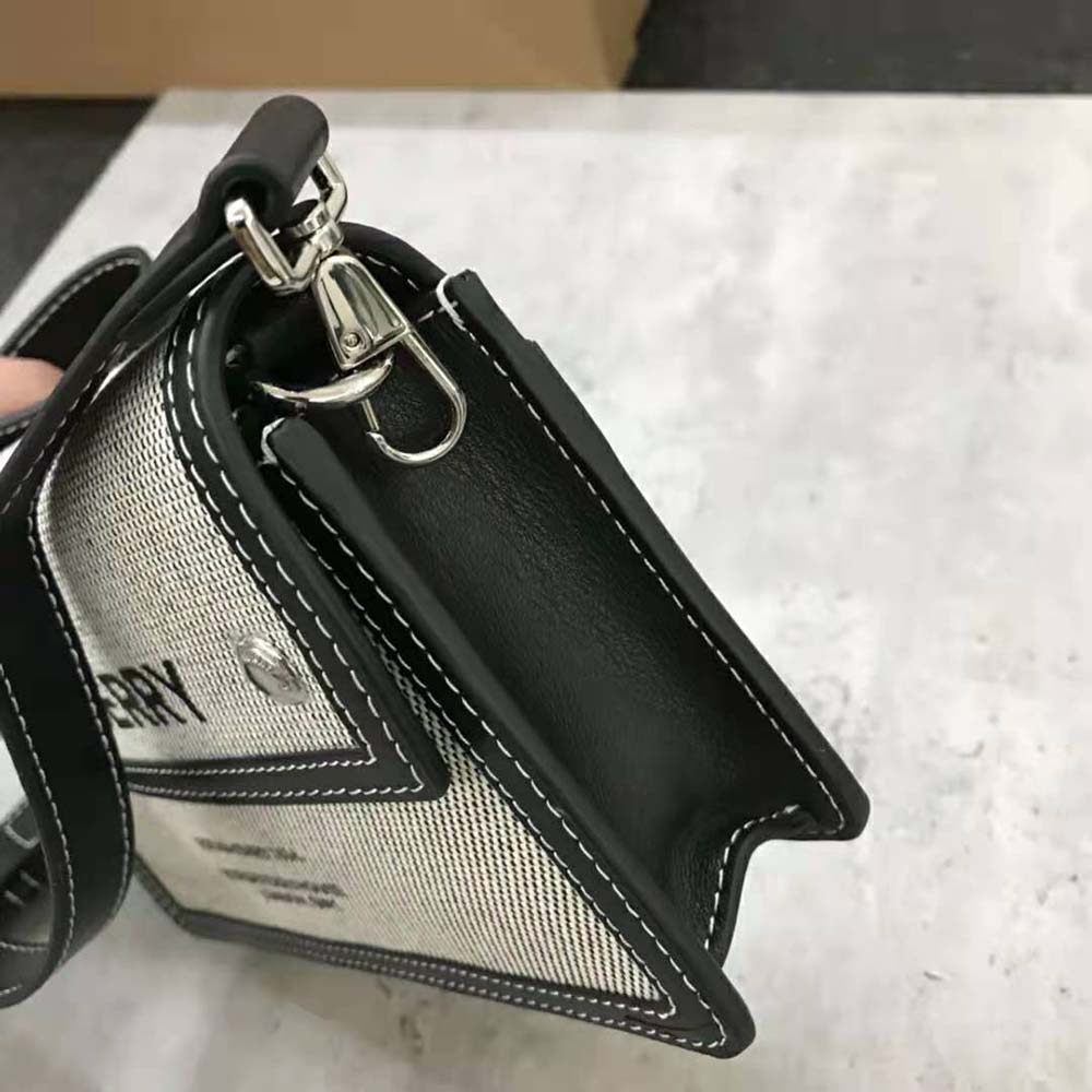 Burberry Men Horseferry Print Canvas and Leather Crossbody Bag - image 7