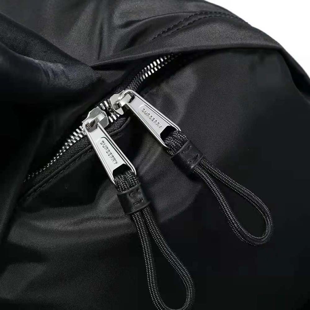Burberry Men Logo Print ECONYL Backpack-Black - image 9
