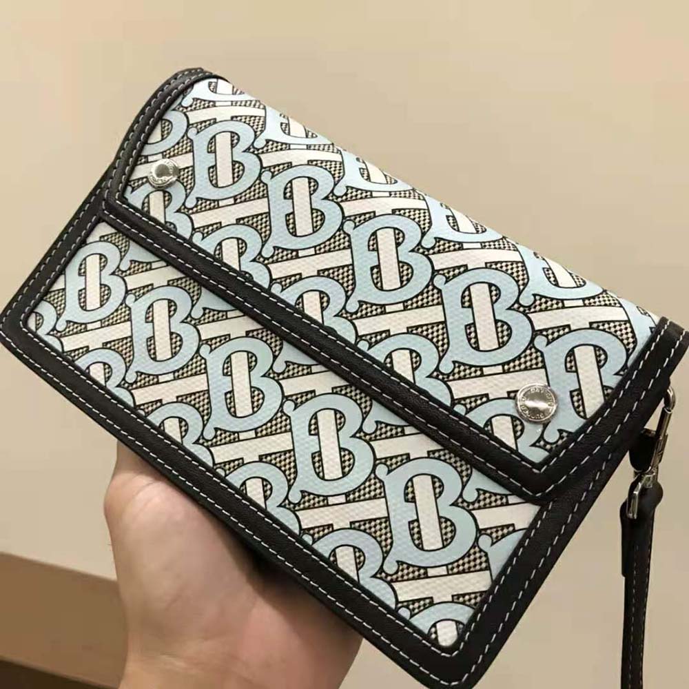 Burberry Men Monogram Print Canvas and Leather Crossbody Bag - image 6