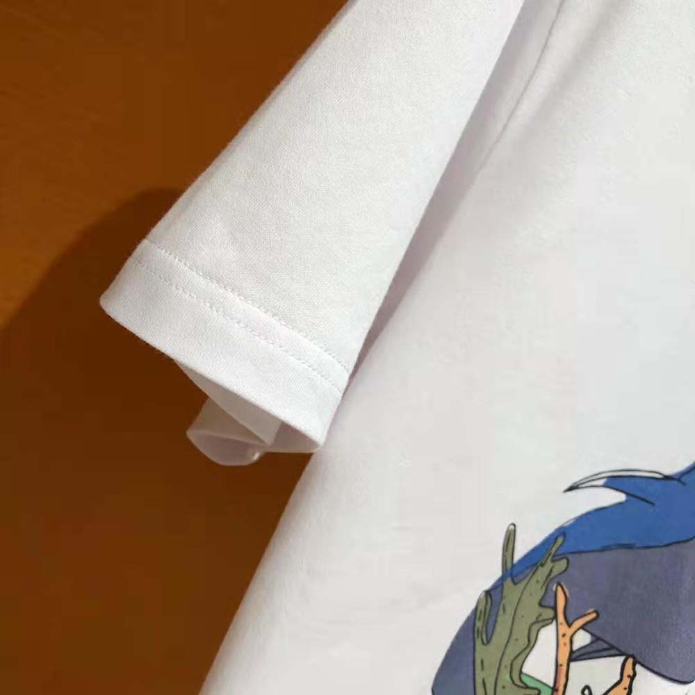 Burberry Men Marine Sketch Print Cotton Oversized T-shirt - image 10