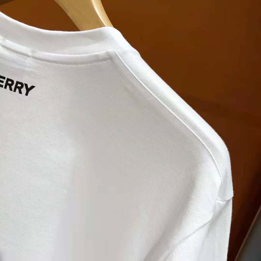Burberry Men Marine Sketch Print Cotton Oversized T-shirt - image 6