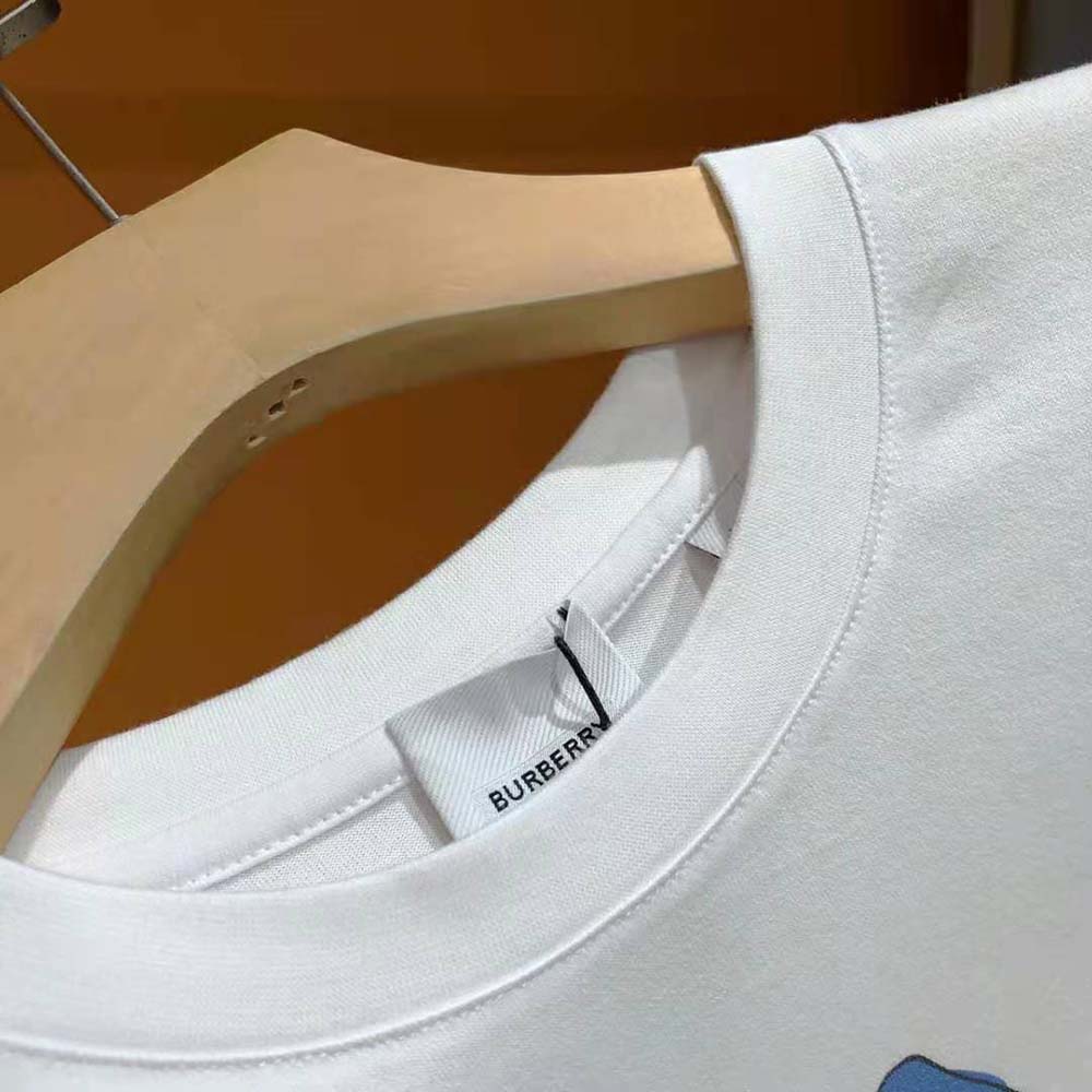 Burberry Men Marine Sketch Print Cotton Oversized T-shirt - image 5