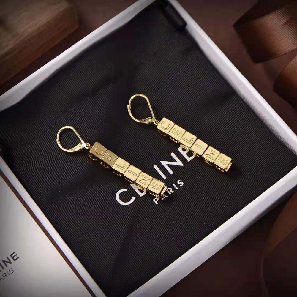 Celine Women Earrings in Brass with Gold Finish - image 4