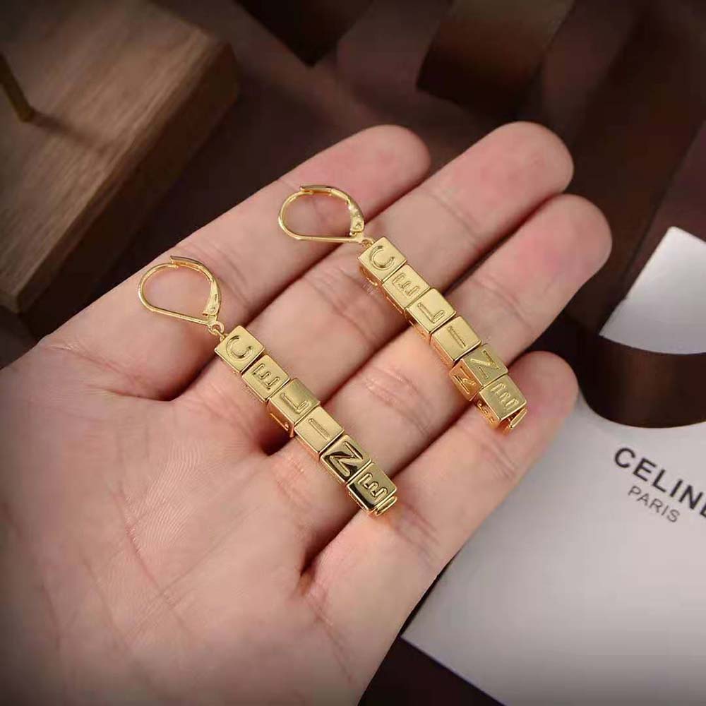 Celine Women Earrings in Brass with Gold Finish - image 5
