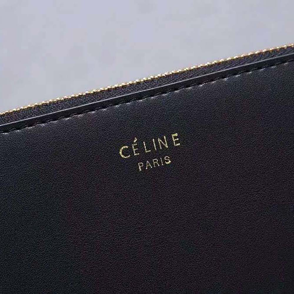 Celine Women Large Trio Bag in Smooth Lambskin-Black - image 9