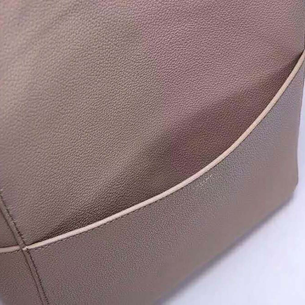 Celine Women Sangle Bucket Bag in Soft Grained Calfskin-Gray - image 8