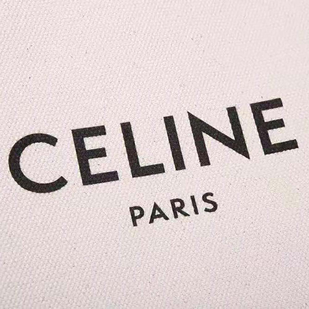Celine Women Small Vertical Cabas Celine in Canvas with Celine Print and Calfskin - image 10