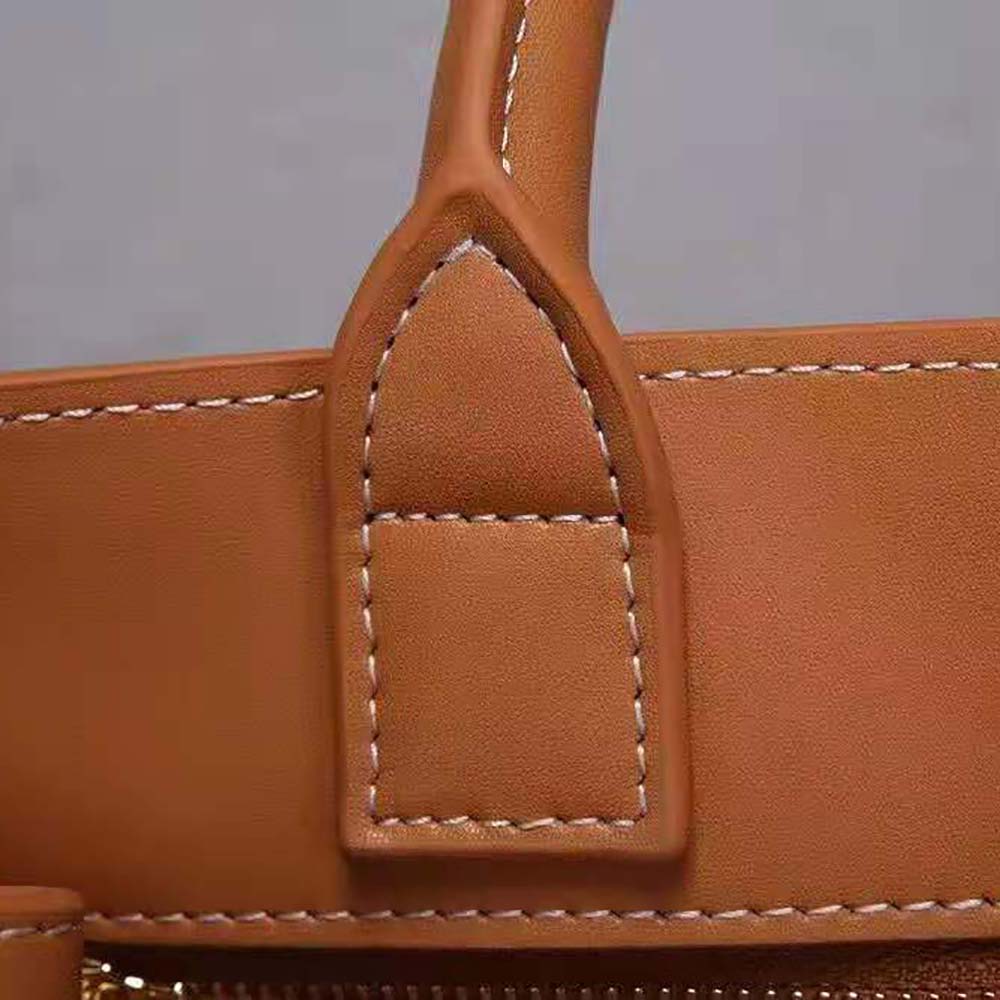 Celine Women Small Vertical Cabas Celine in Canvas with Celine Print and Calfskin - image 8