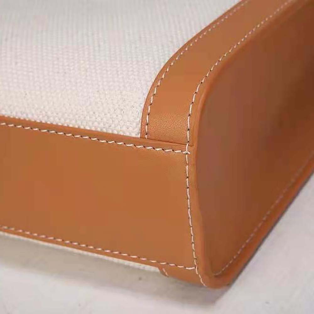Celine Women Small Vertical Cabas Celine in Canvas with Celine Print and Calfskin - image 7