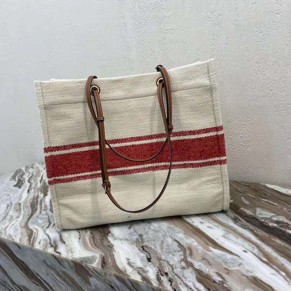 Celine Women Squared Cabas Celine in Plein Soleil Textile and Calfskin - image 4