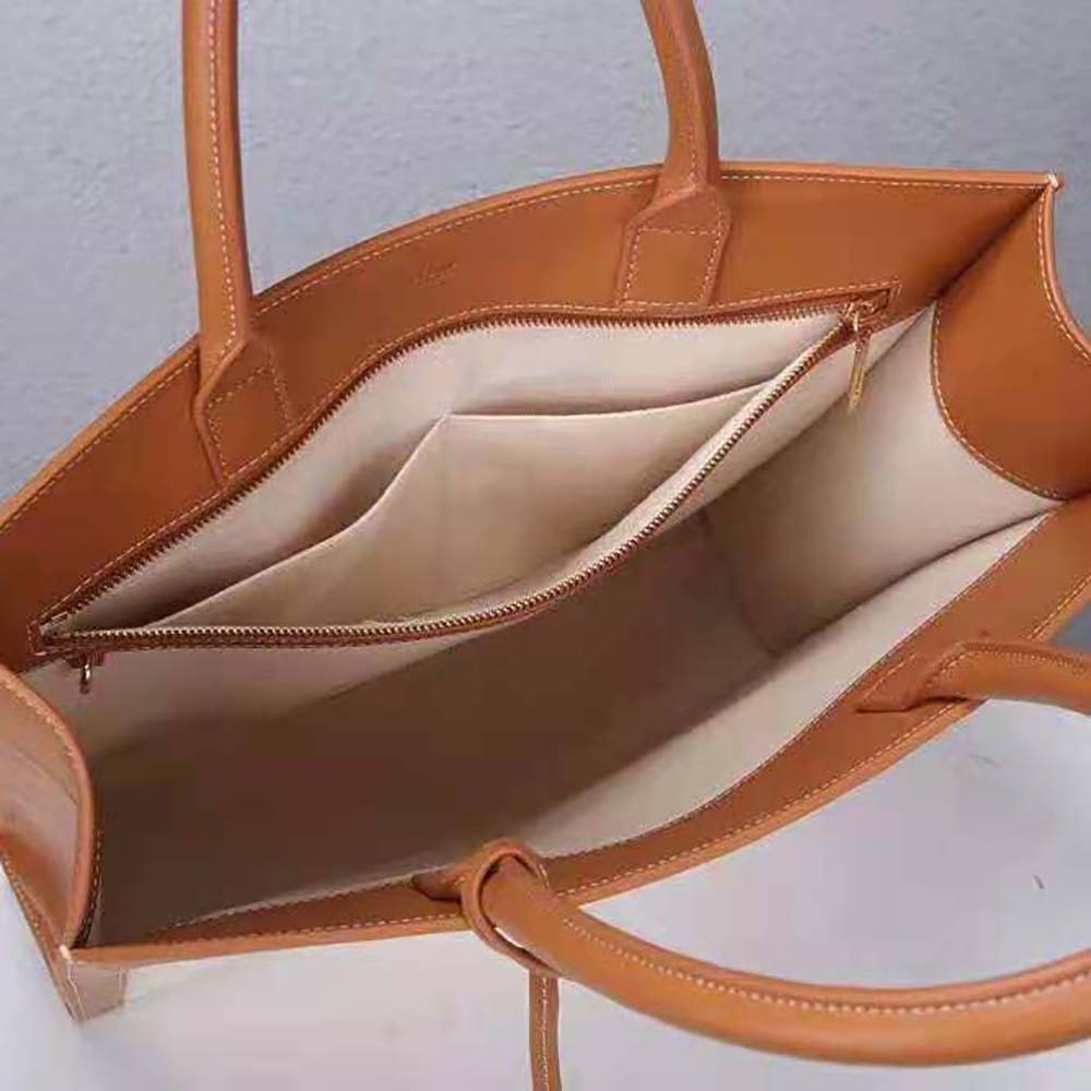 Celine Women Vertical Cabas Celine in Canvas with Celine Print and Calfskin - image 6