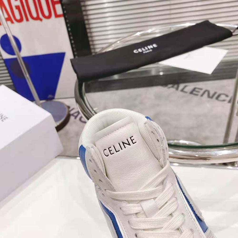 Celine Women Z Trainer CT-01 High Top Sneaker in Calfskin-White - image 10