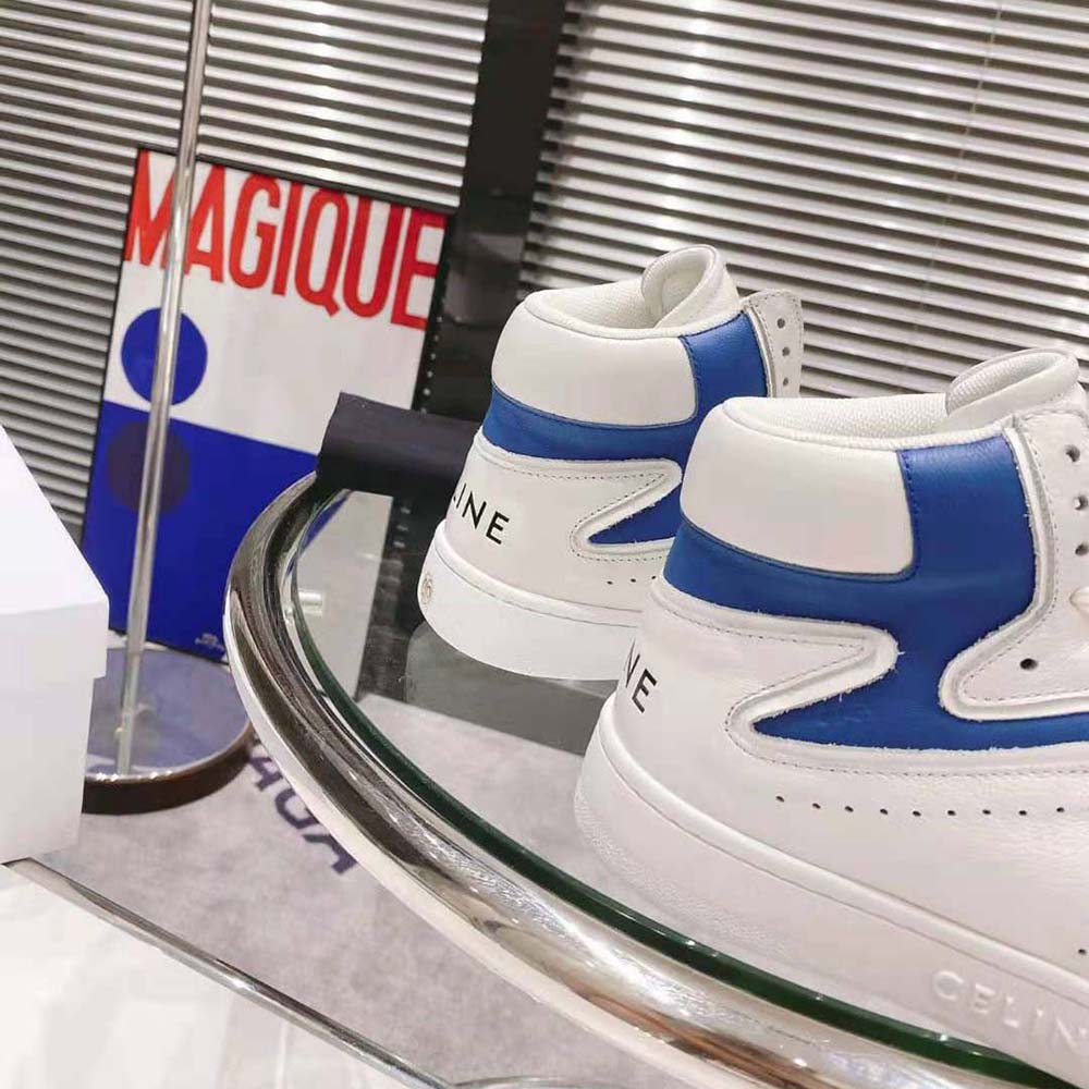 Celine Women Z Trainer CT-01 High Top Sneaker in Calfskin-White - image 9