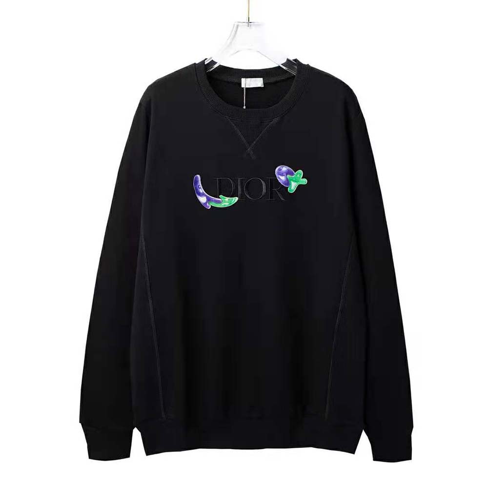 Close-up of Kenny Scharf graphic on Dior Women Oversized Dior sweatshirt