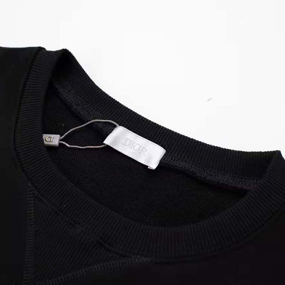 Dior Women Oversized Dior and Kenny Scharf Sweatshirt Black Cotton Fleece - image 4