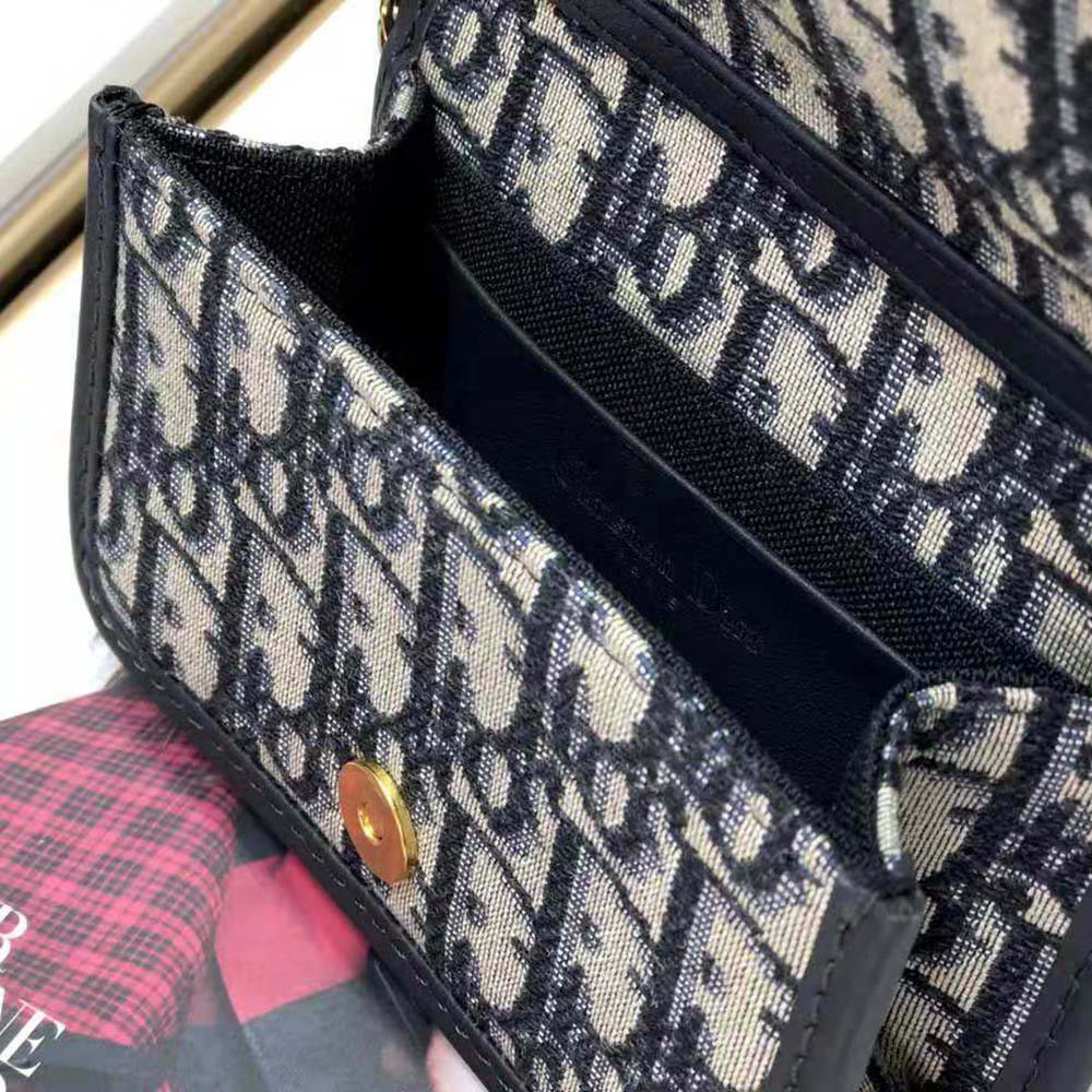 Dior Women 30 Montaigne nano pouch Blue Dior Oblique Jacquard - image 10