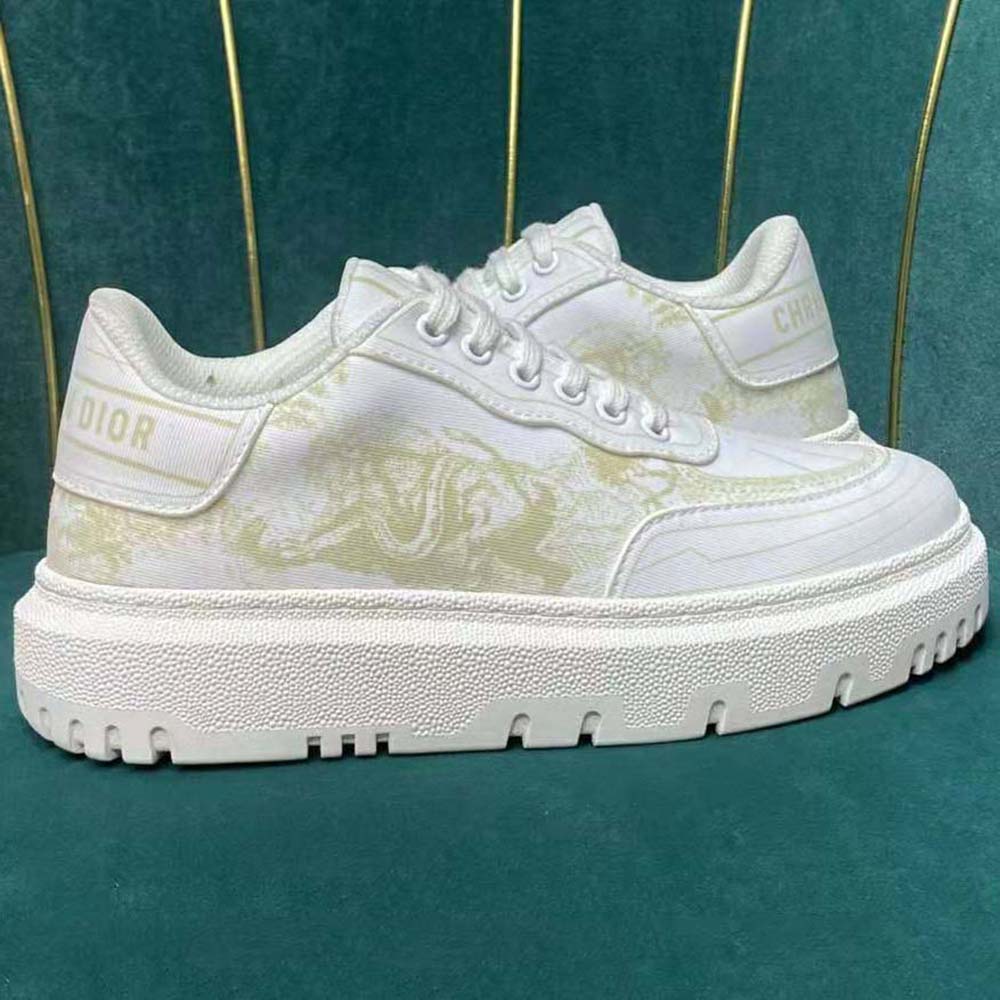 Dior Women Addict Sneaker Lime Toile de Jouy Technical Fabric - image 6