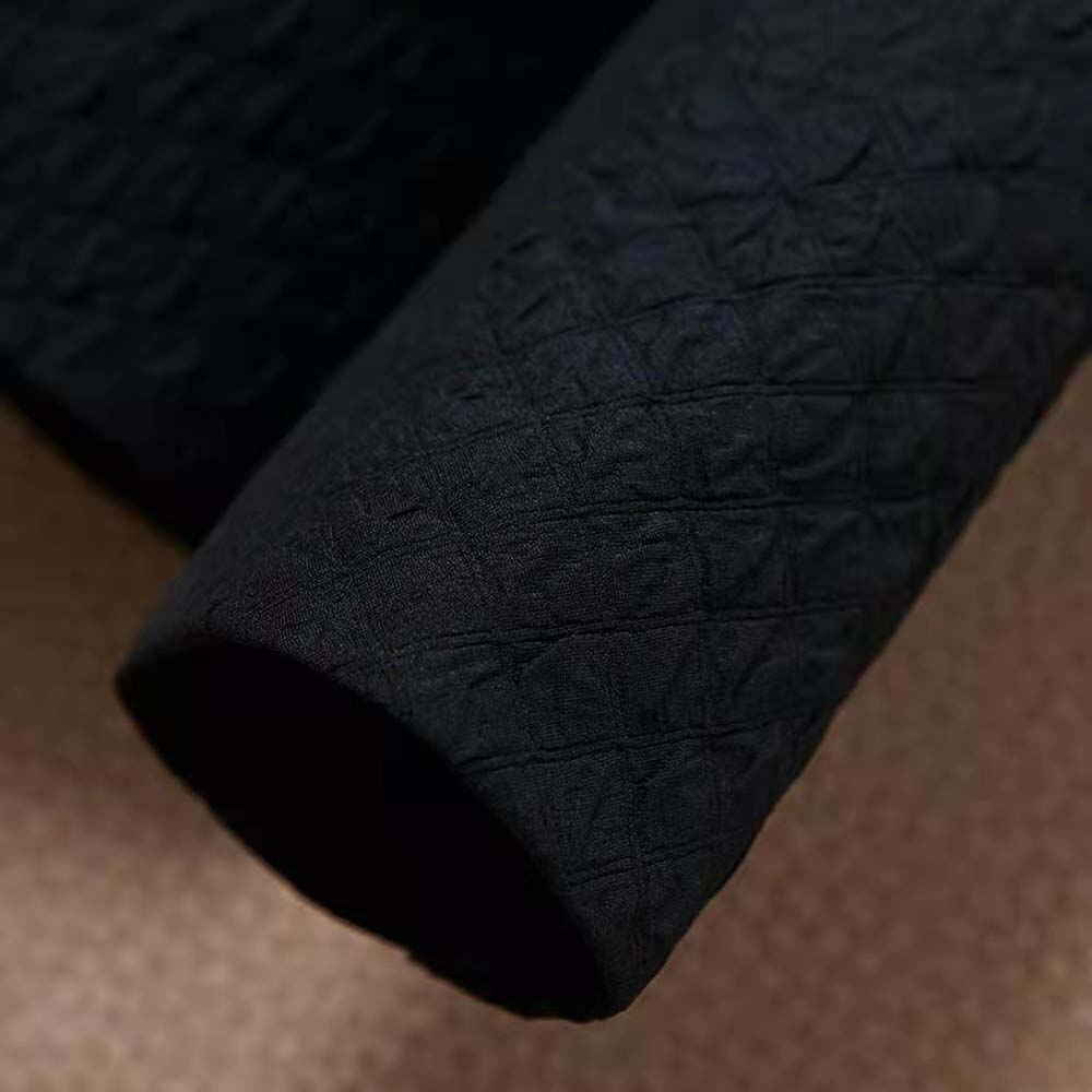 Dior Women Cloque-Effect Bar Jacket Black Matte Single-Breasted Technical Fabric - image 7