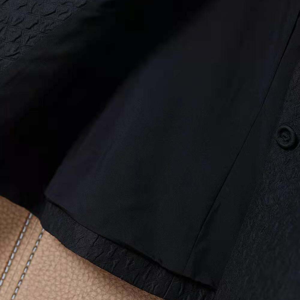 Dior Women Cloque-Effect Bar Jacket Black Matte Single-Breasted Technical Fabric - image 6