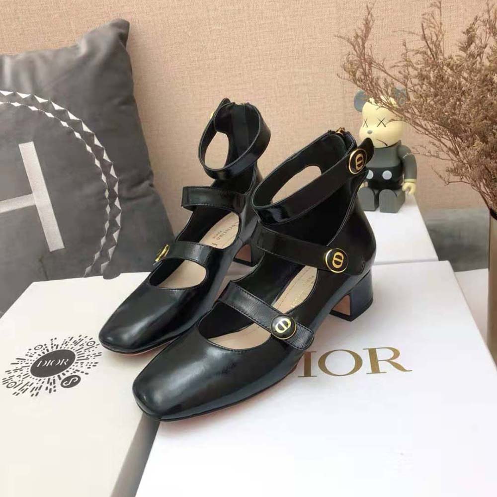 Dior Women D-Doll Pump Black Shiny Calfskin - image 6