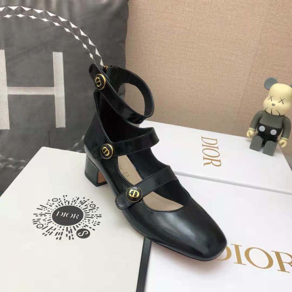 Dior Women D-Doll Pump Black Shiny Calfskin - image 9