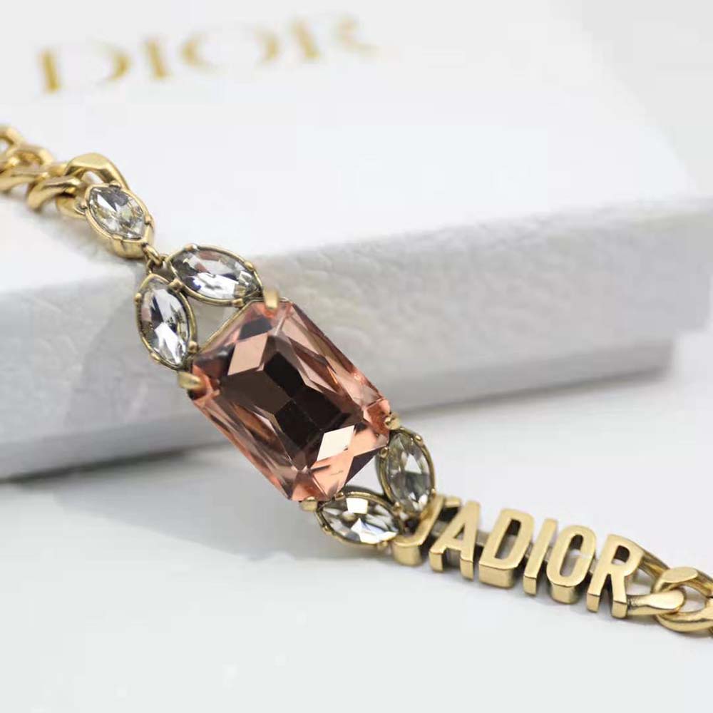 Dior Women J’Adior Bracelet Antique Gold-Finish Metal and Multicolor Crystals - image 8