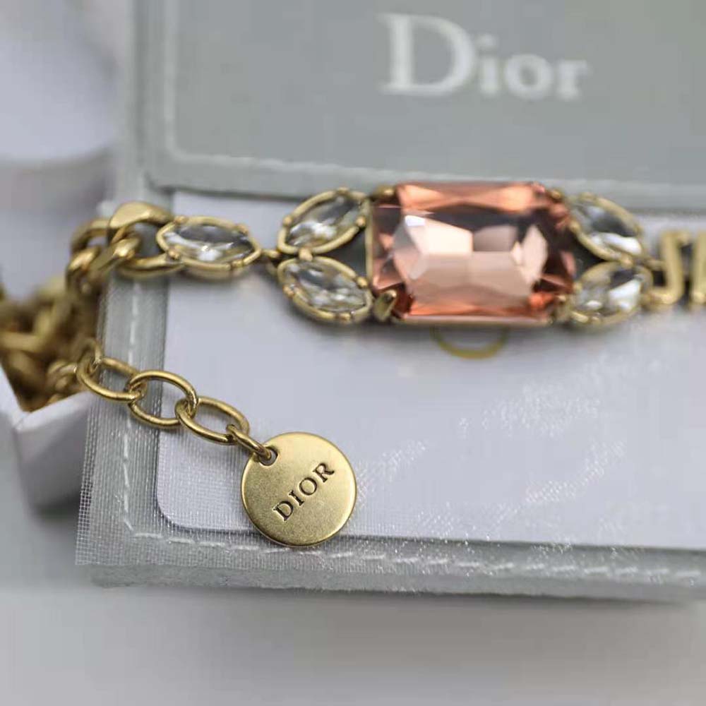 Dior Women J’Adior Bracelet Antique Gold-Finish Metal and Multicolor Crystals - image 7