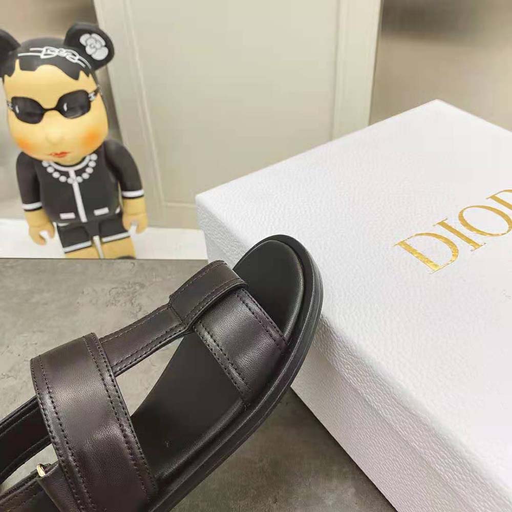 Dior Women Ocean Sandal Black Lambskin - image 8