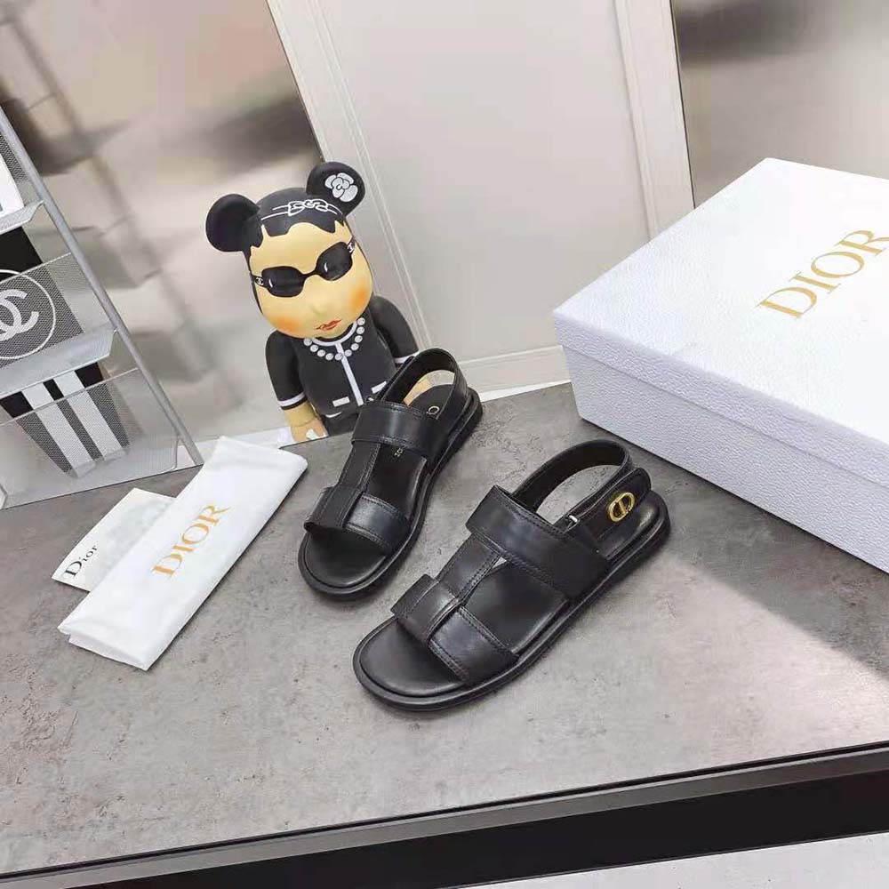 Dior Women Ocean Sandal Black Lambskin - image 5