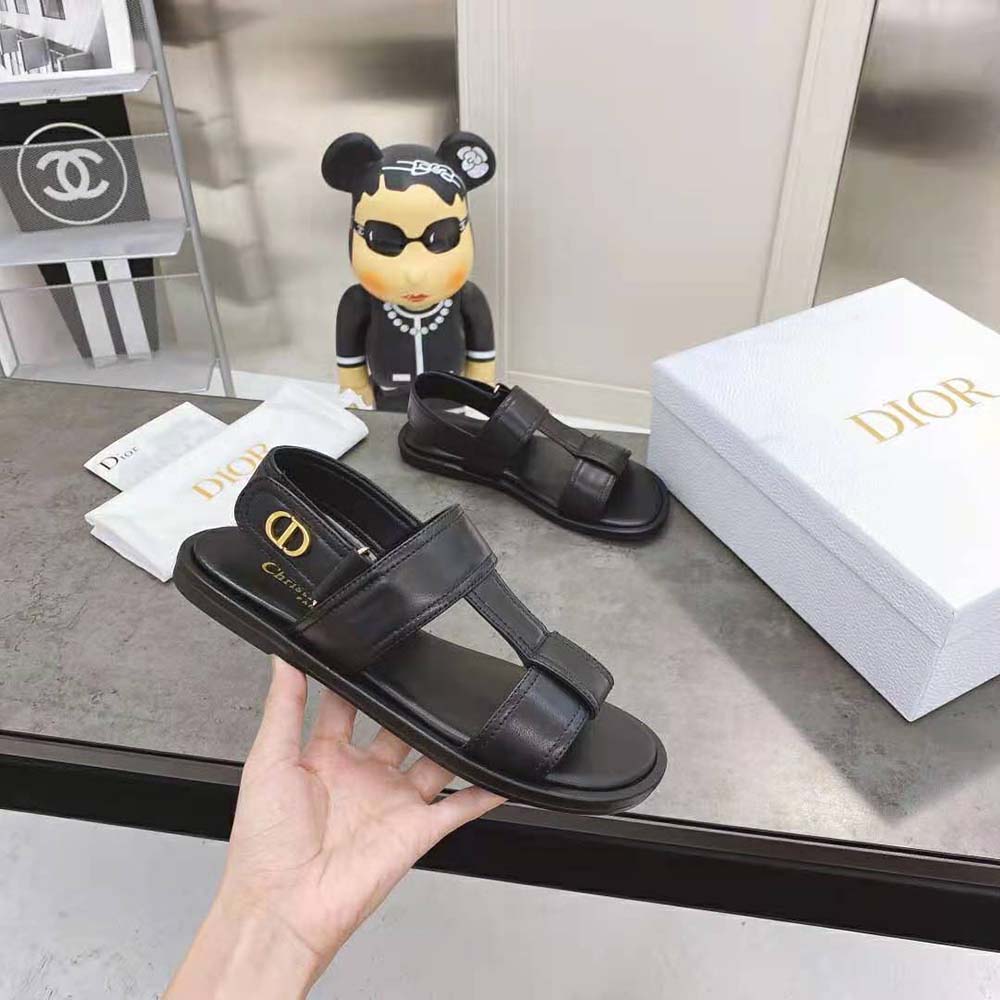Dior Women Ocean Sandal Black Lambskin - image 6