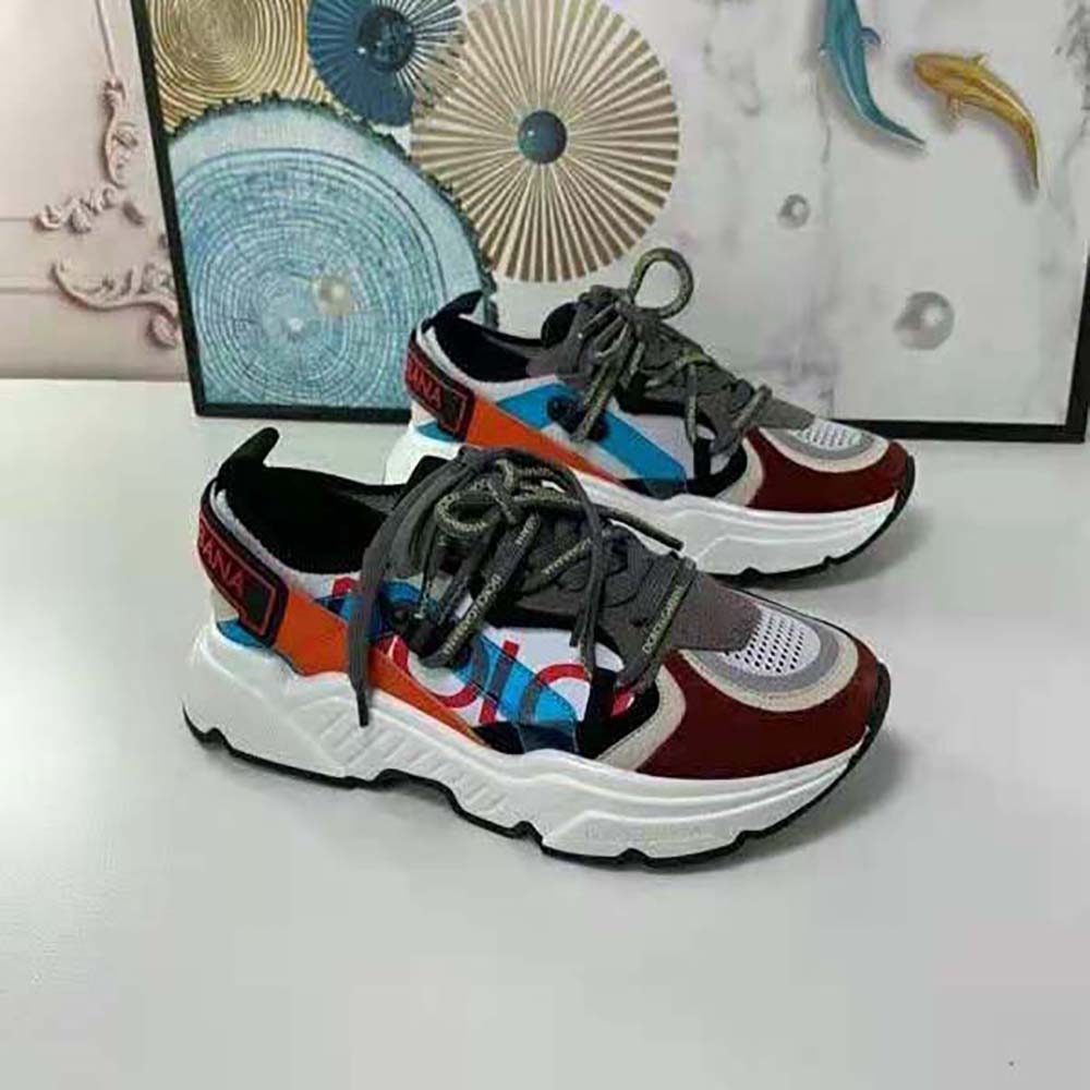 Top detail showing double laces and multi-color accents on Daymaster Sneakers