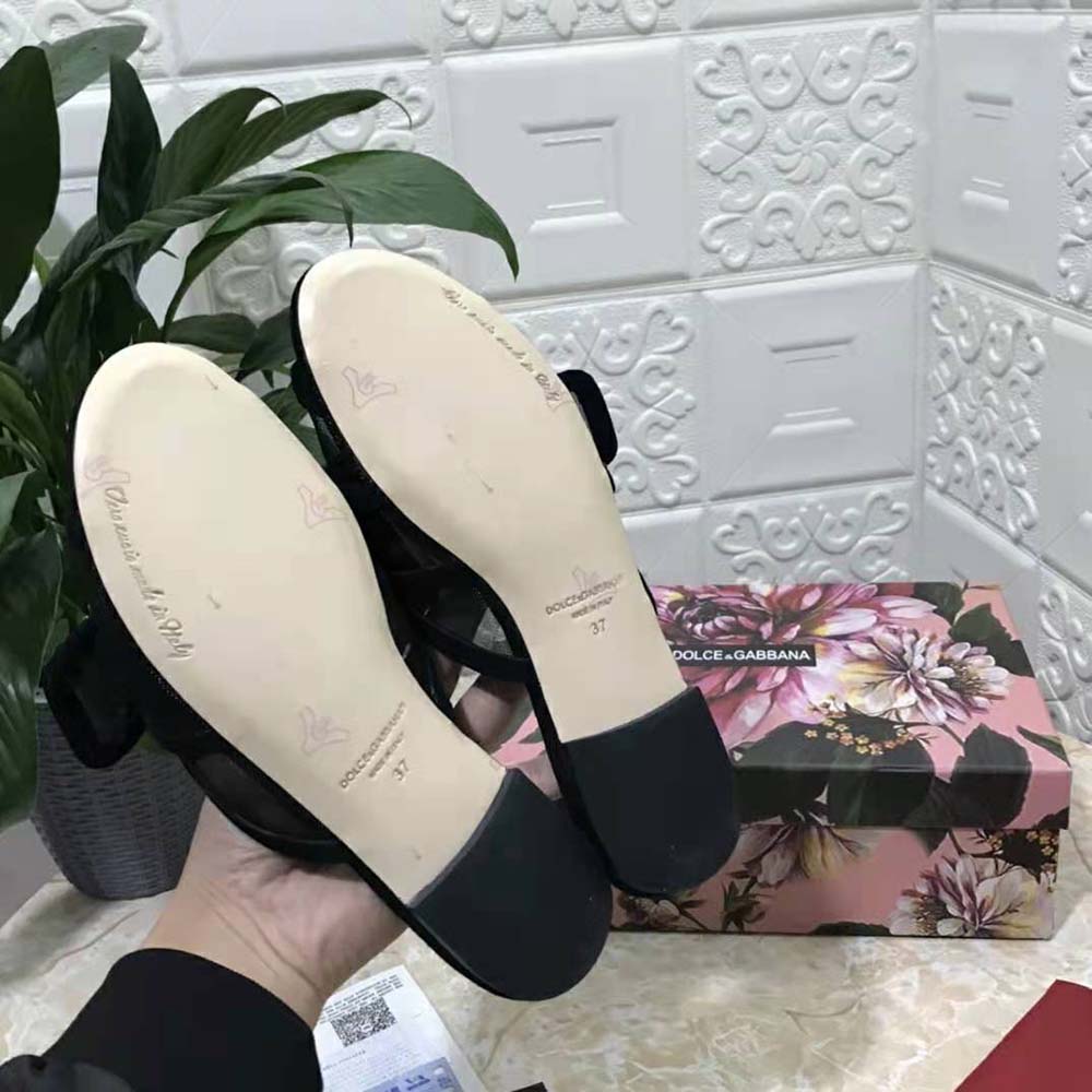 Dolce Gabbana D&G Women Mesh Mules with Baroque DG Logo - image 10