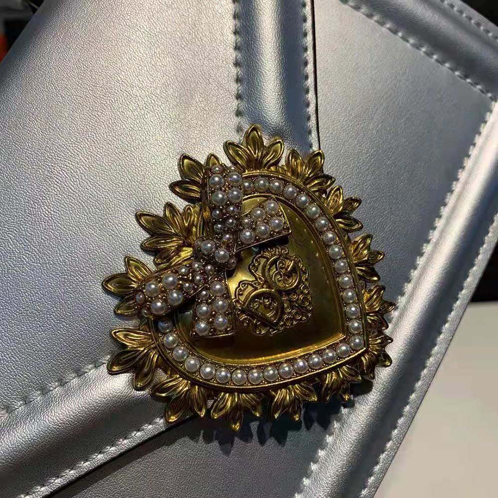 Dolce Gabbana D&G Women Small Devotion Bag in Mordore Nappa Leather - image 9