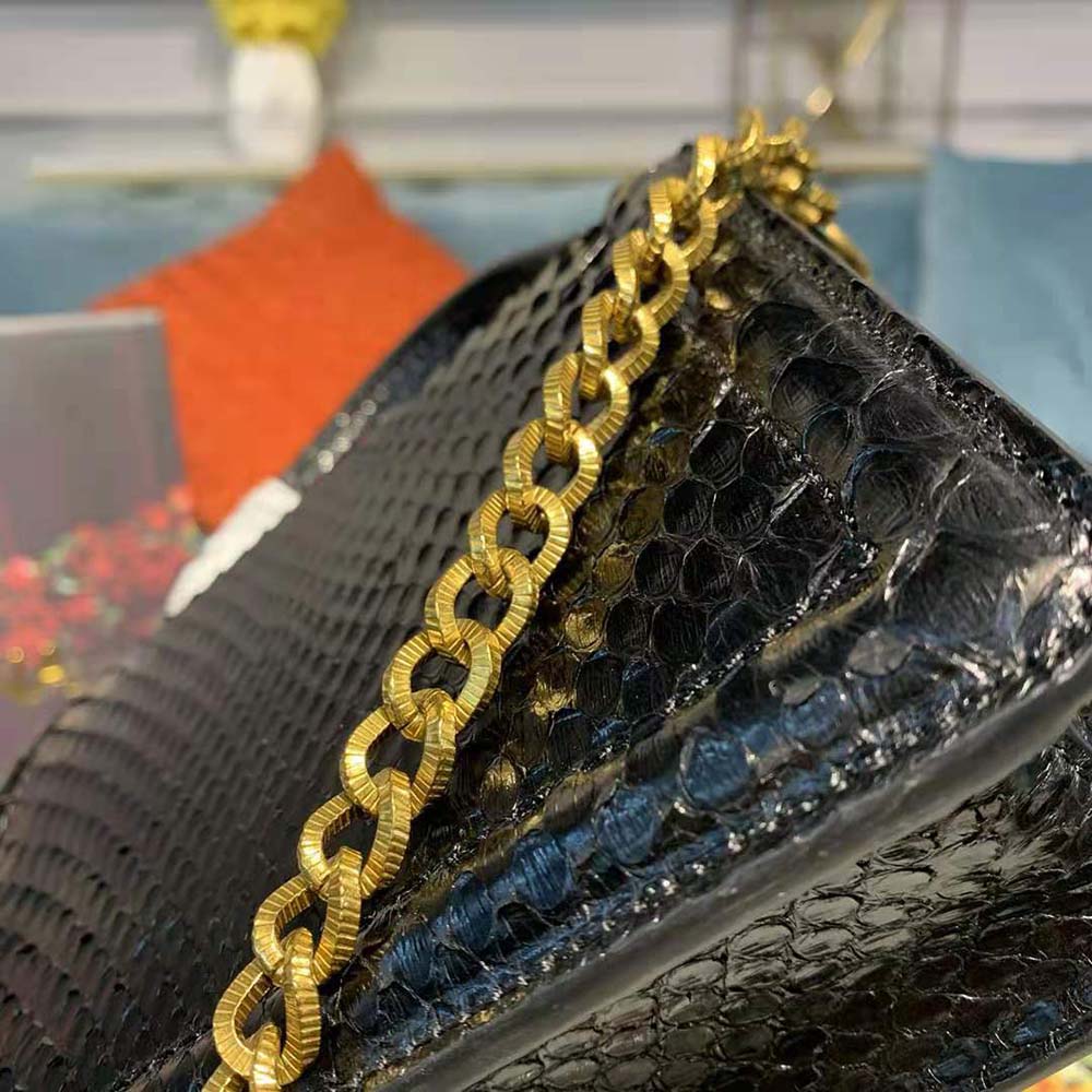 Dolce Gabbana D&G Women Small Devotion Bag in Python Skin - image 7