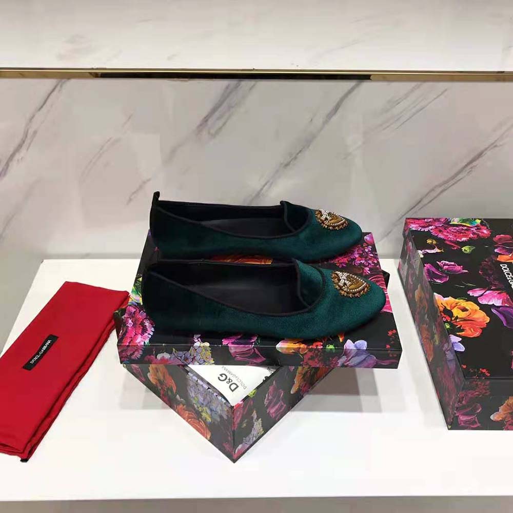 Top-down angle showing plush velvet and loafer silhouette