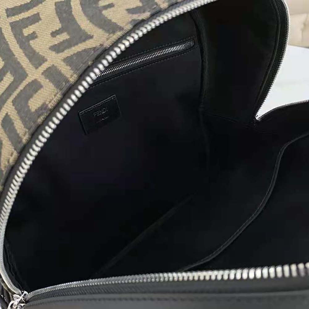 Fendi Women Backpack in Brown FF Vertigo Fabric - image 9